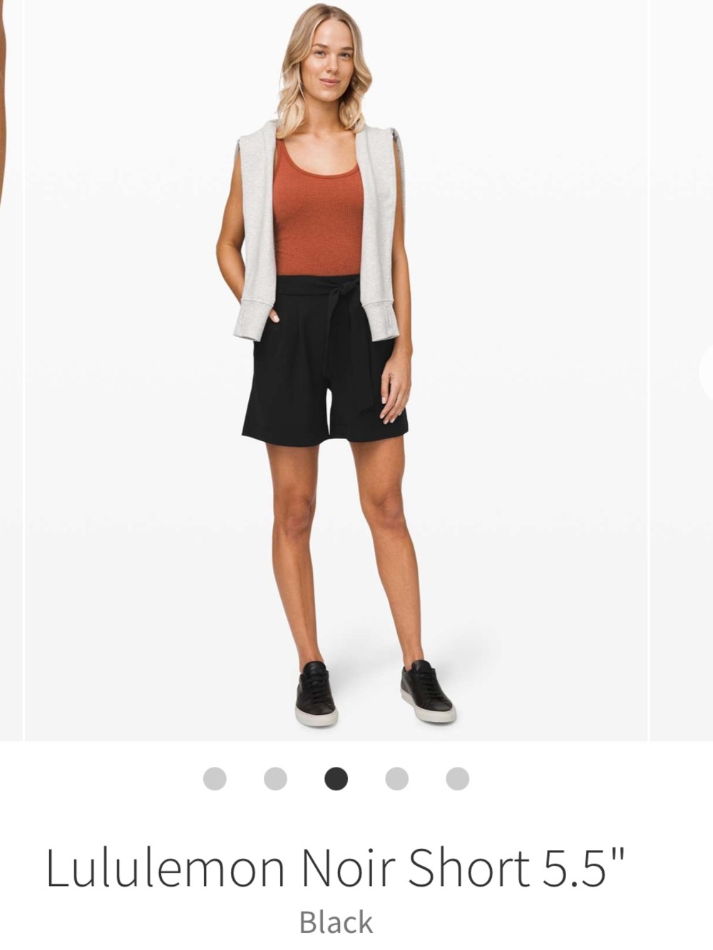 NWOT!! Lululemon Noir Short - Picture 3 of 10